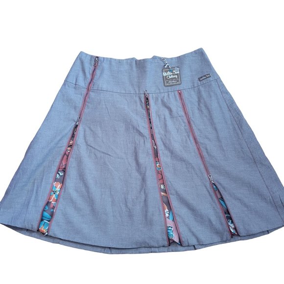Matilda Jane L Gray Zippered Skirt Pockets Modest HARRIET You and Me - Picture 2 of 10